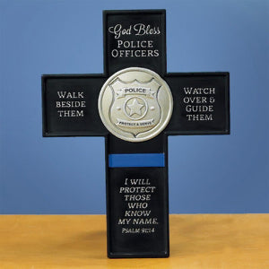 Cross/God Bless Police Officers