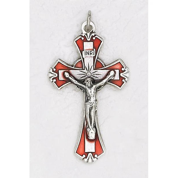 Crucifix/Red Enamel