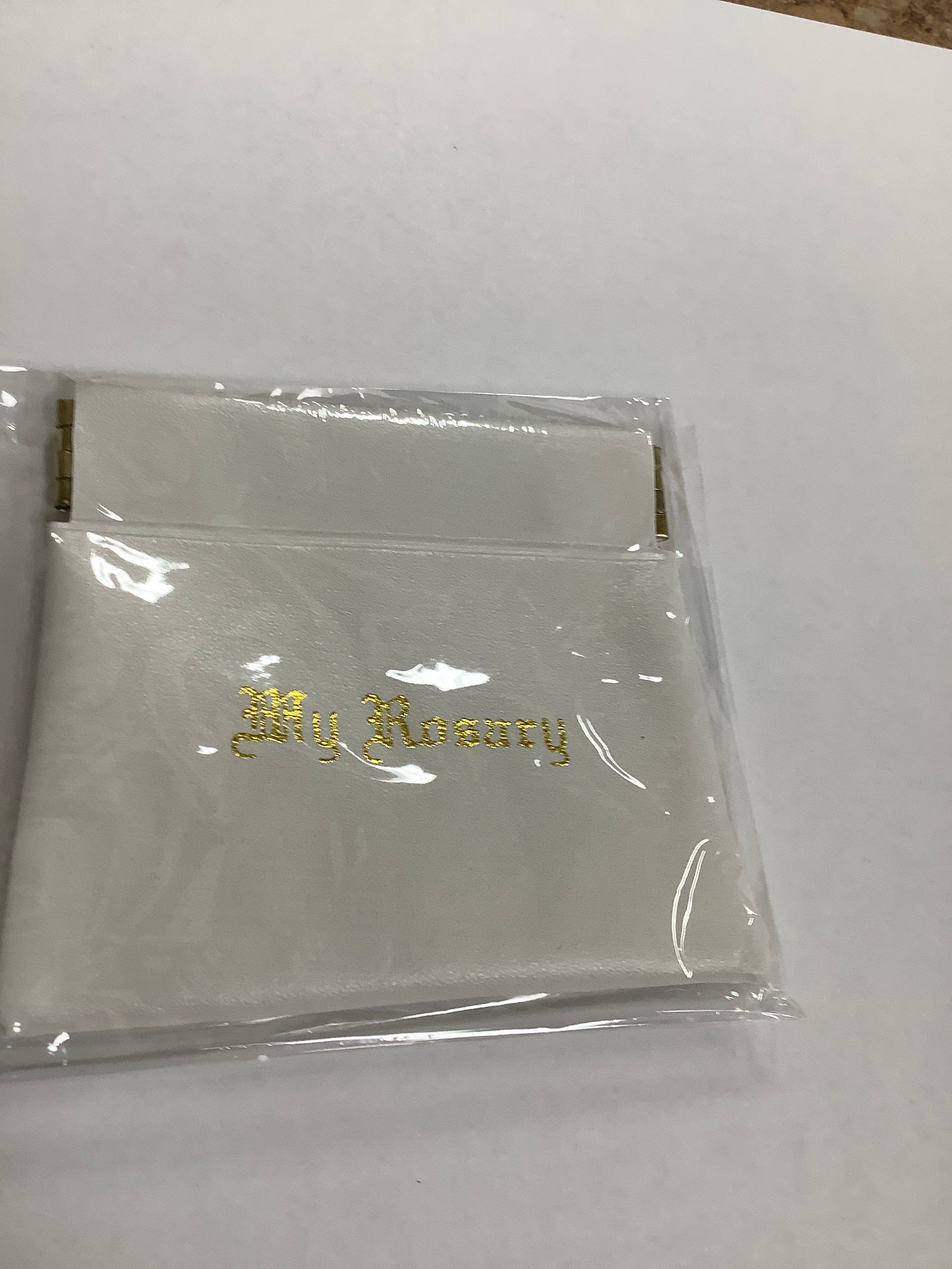 Rosary Pouch/White/Snap