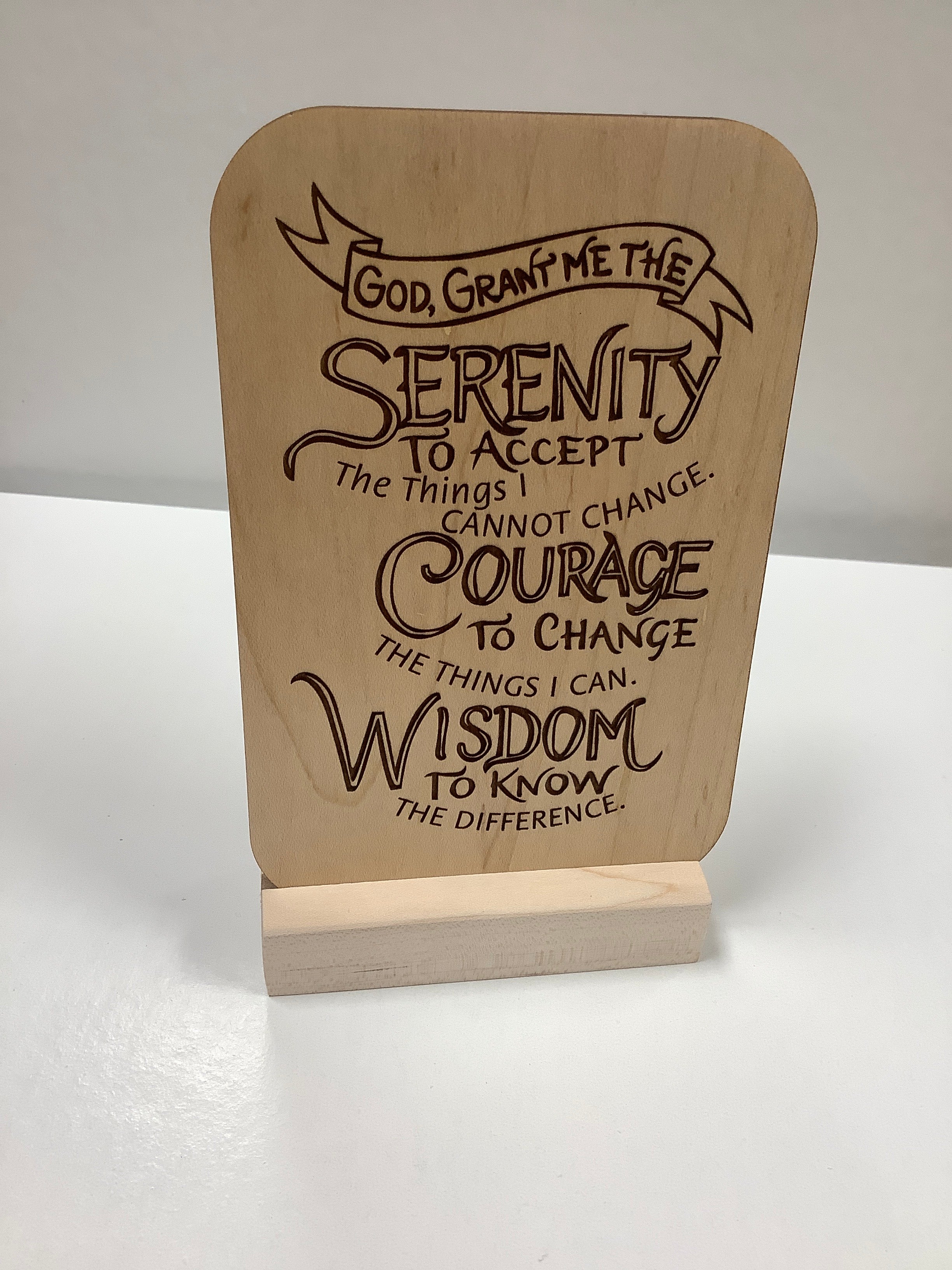 Plaque-Wooden-Tabletop-Serenity