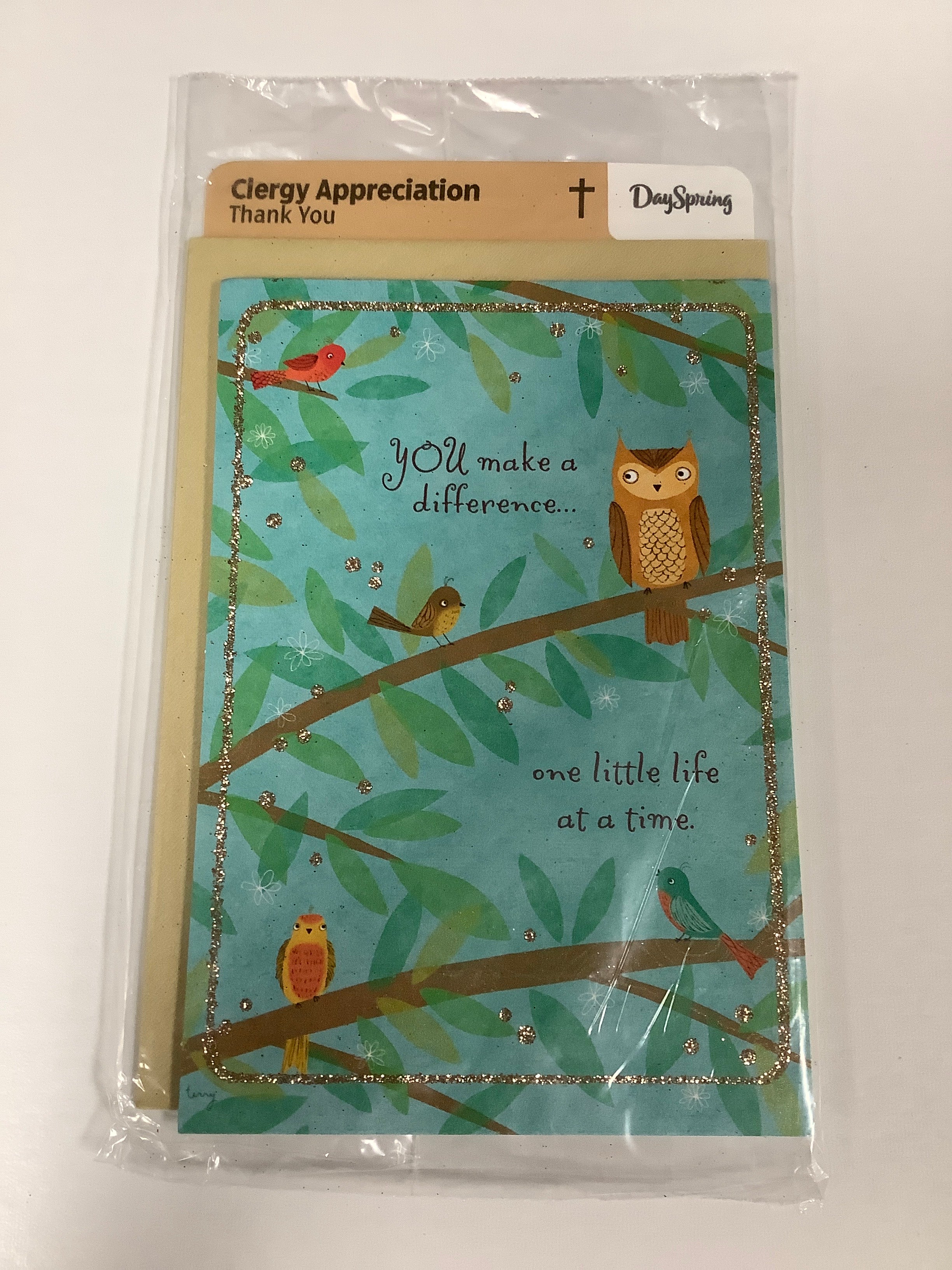 Card-Clergy Appreciation-Thank You-Birds In Tree-88363