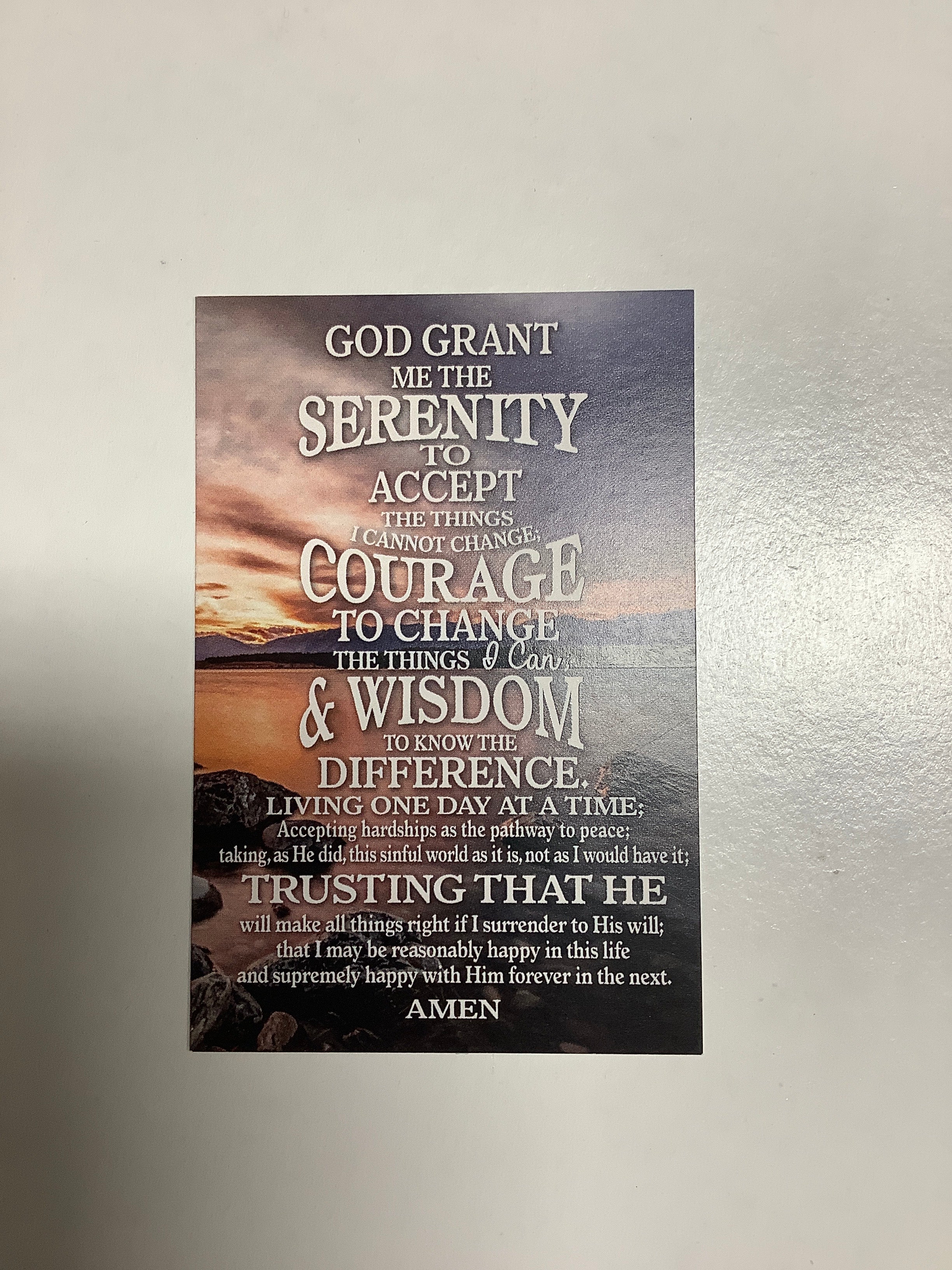 BM-Pass It On-Serenity Prayer
