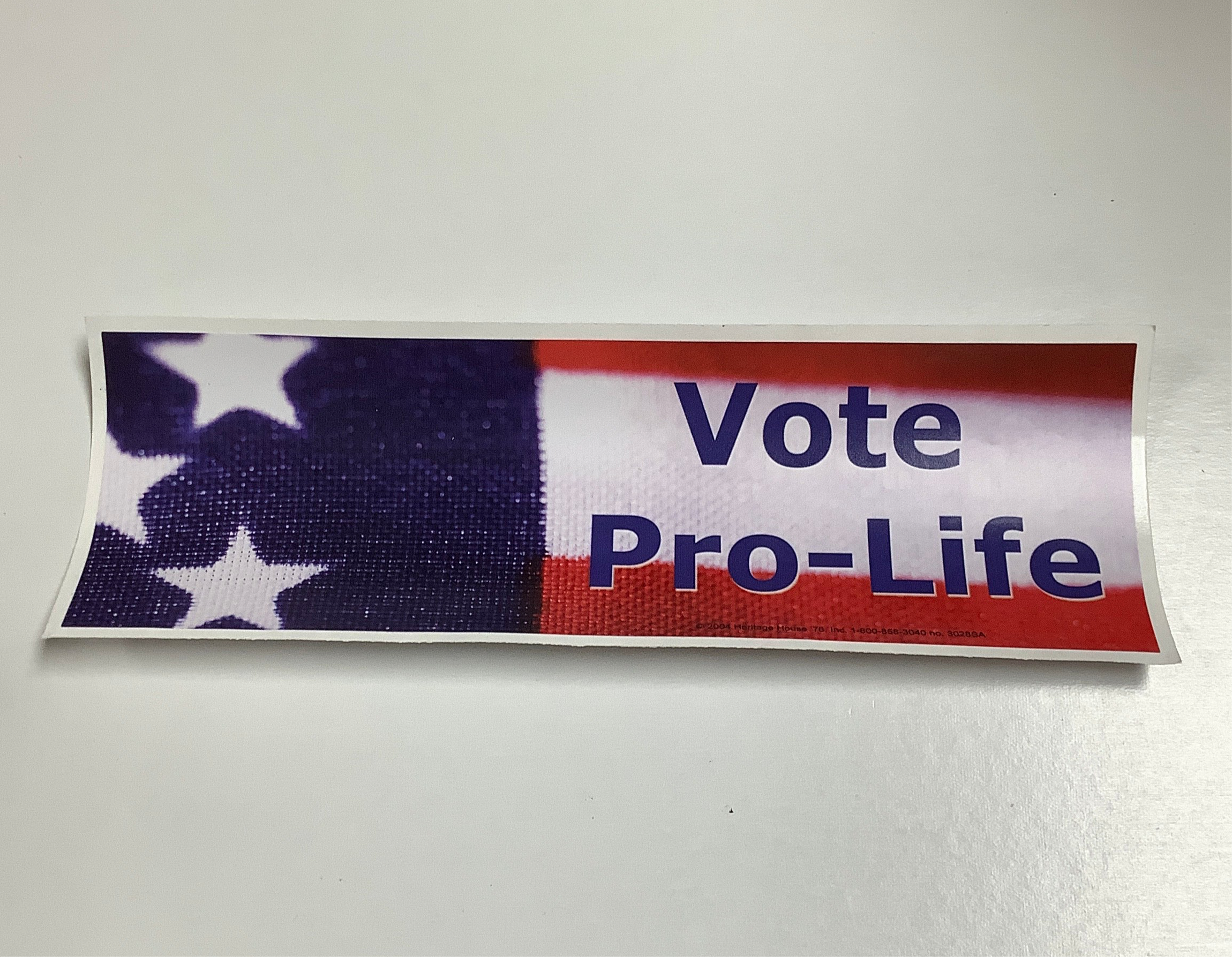 Bumper Sticker/Vote Pro-Life