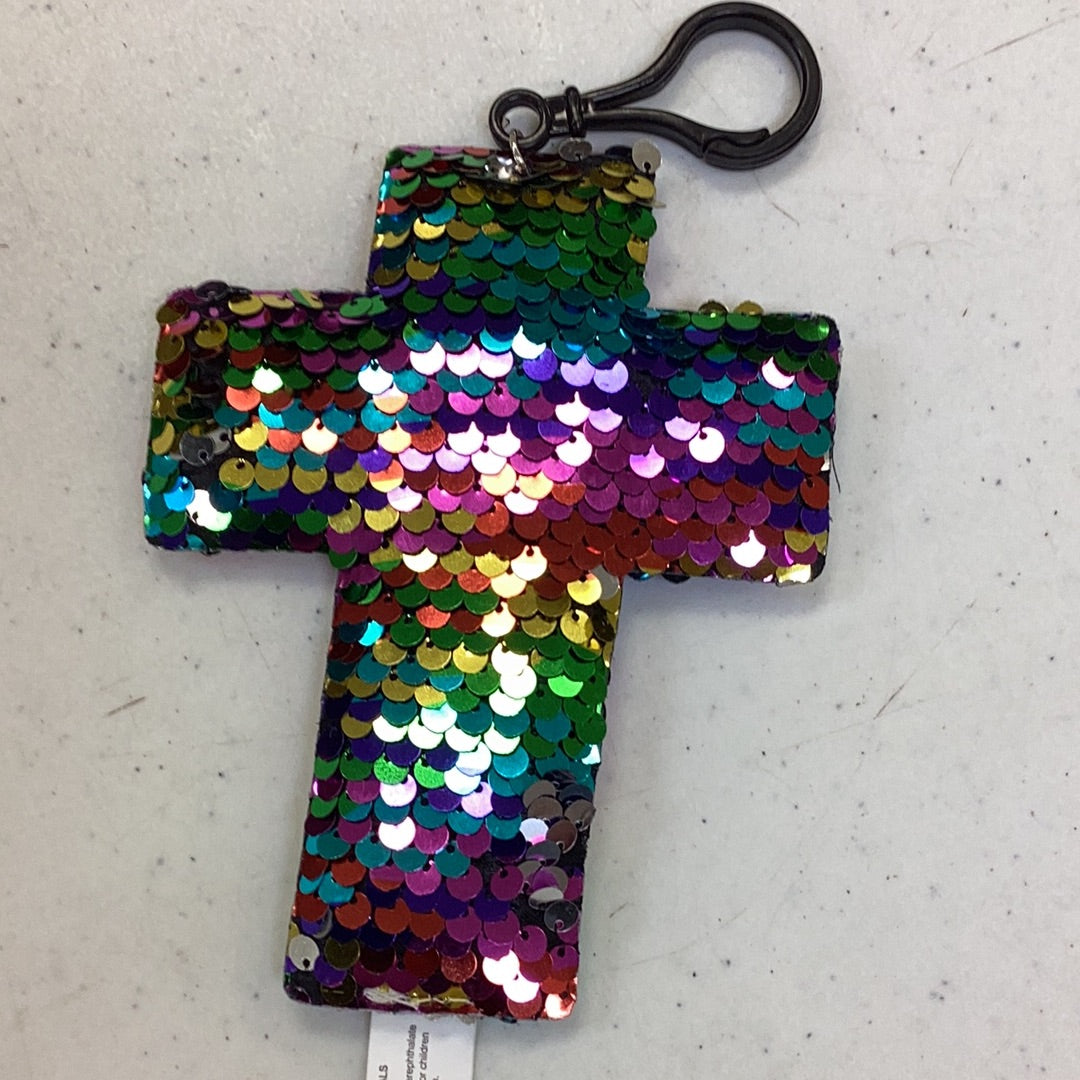 Keychain/Cross/Sequin/Clip