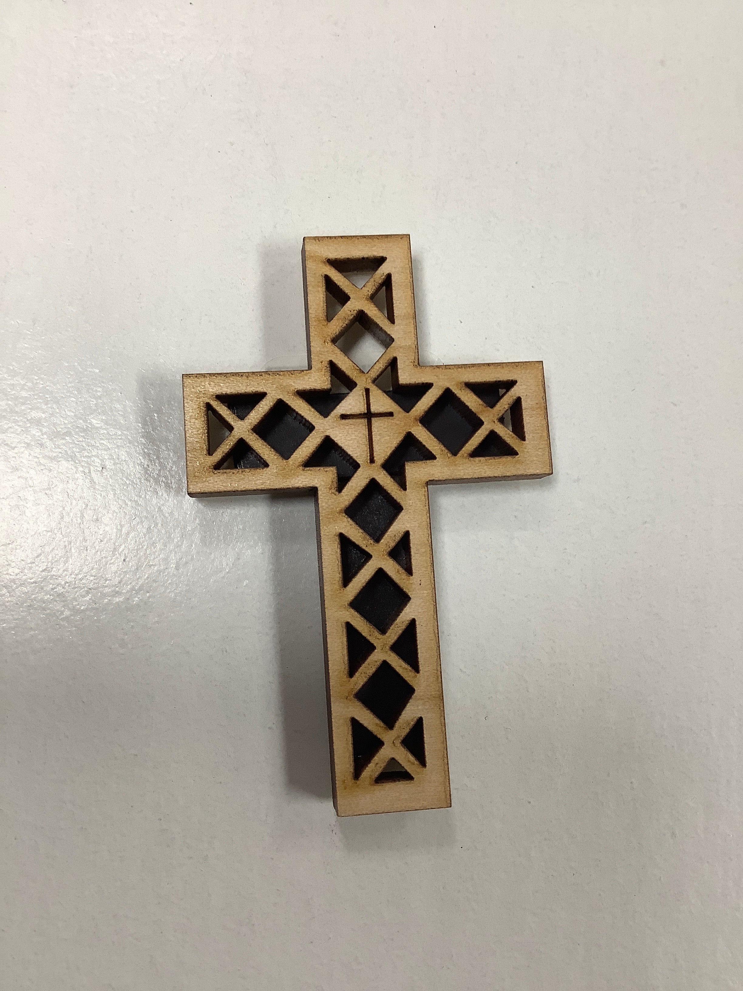 Magnet-Wooden-Cross-Cross In Center