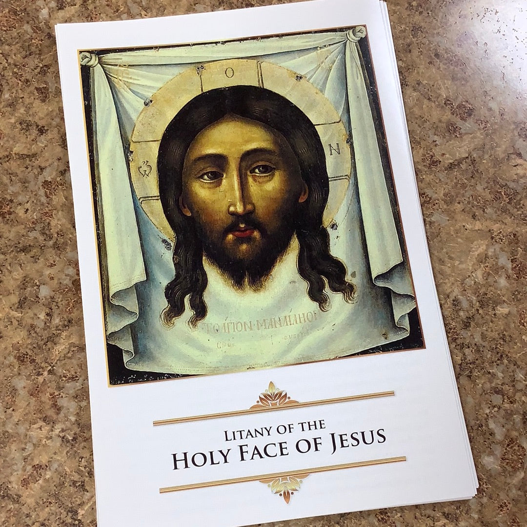 Pamphlet-LG-Litany of the Holy Face of Jesus