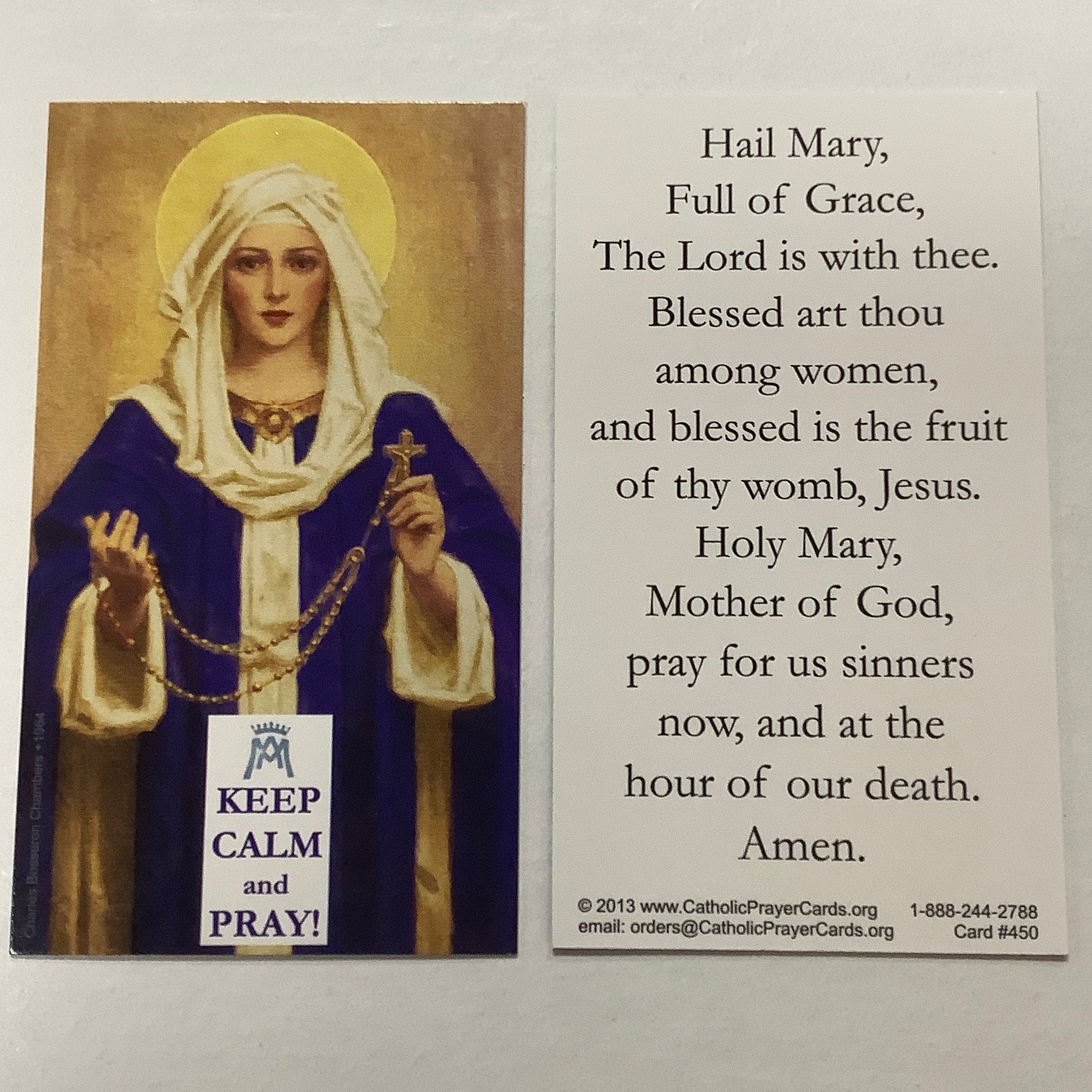 BM-#450/CPC-Keep Calm & Pray-Hail Mary