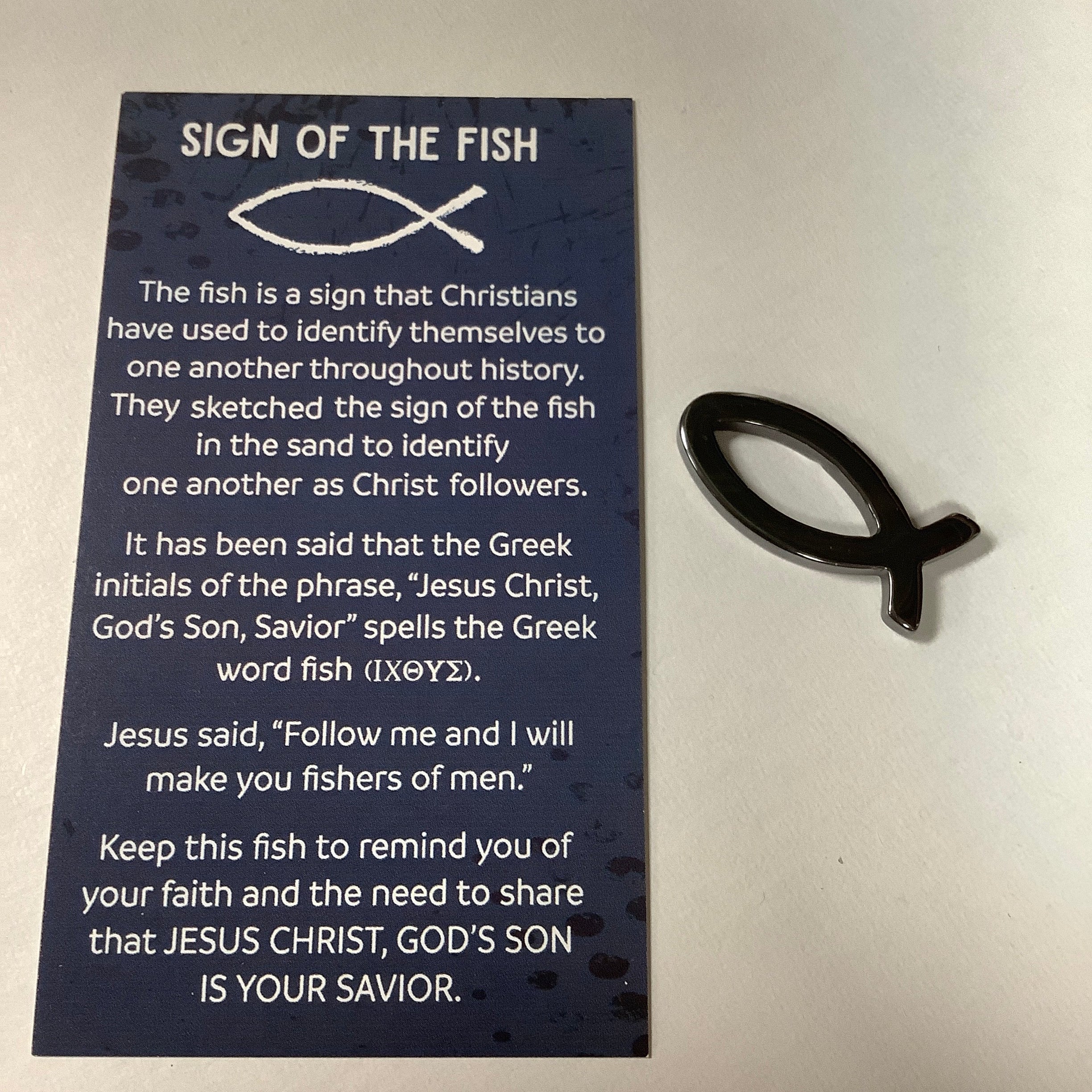 Pocket Reminder/Fish/Hematite
