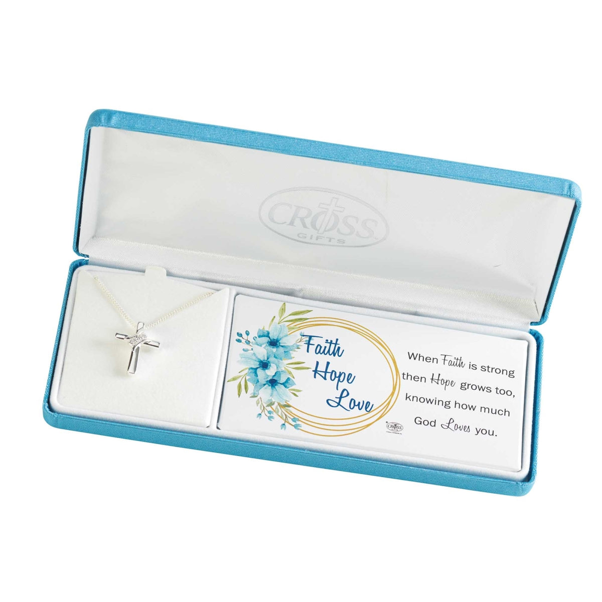 Necklace-SP-Faith Love Hope Cross