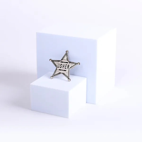 Usher Pin-Star-Silver