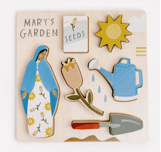 Puzzle-Wooden-Mary's Garden