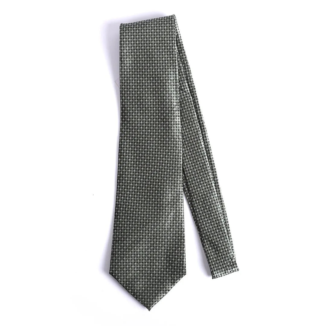 Tie-Polyester-Cross-Green