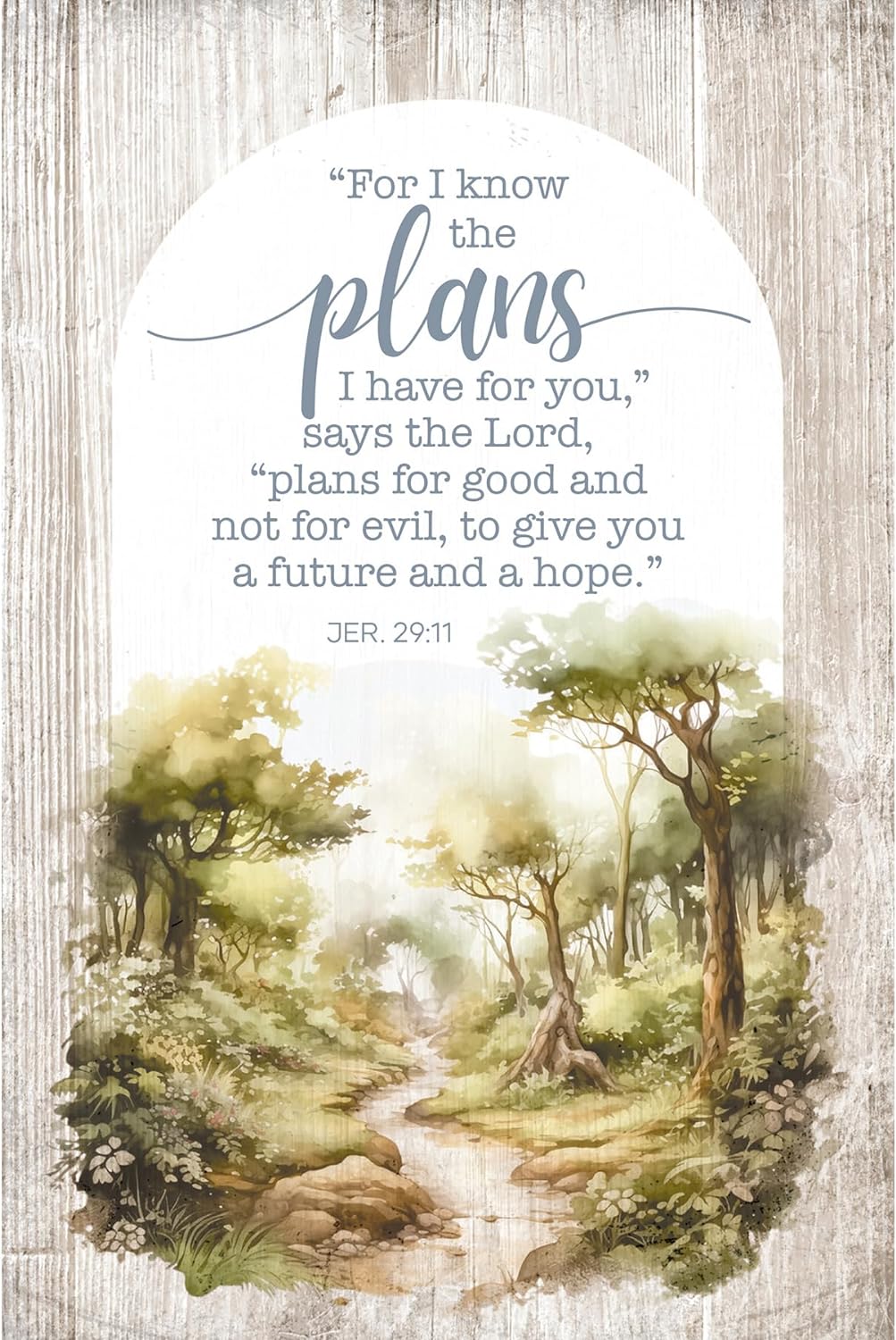 Plaque-For I Know The Plans-Mini