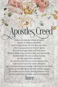 Plaque-Apostles Creed