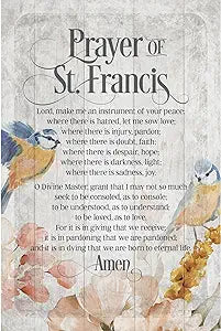 Plaque-Prayer Of St Francis