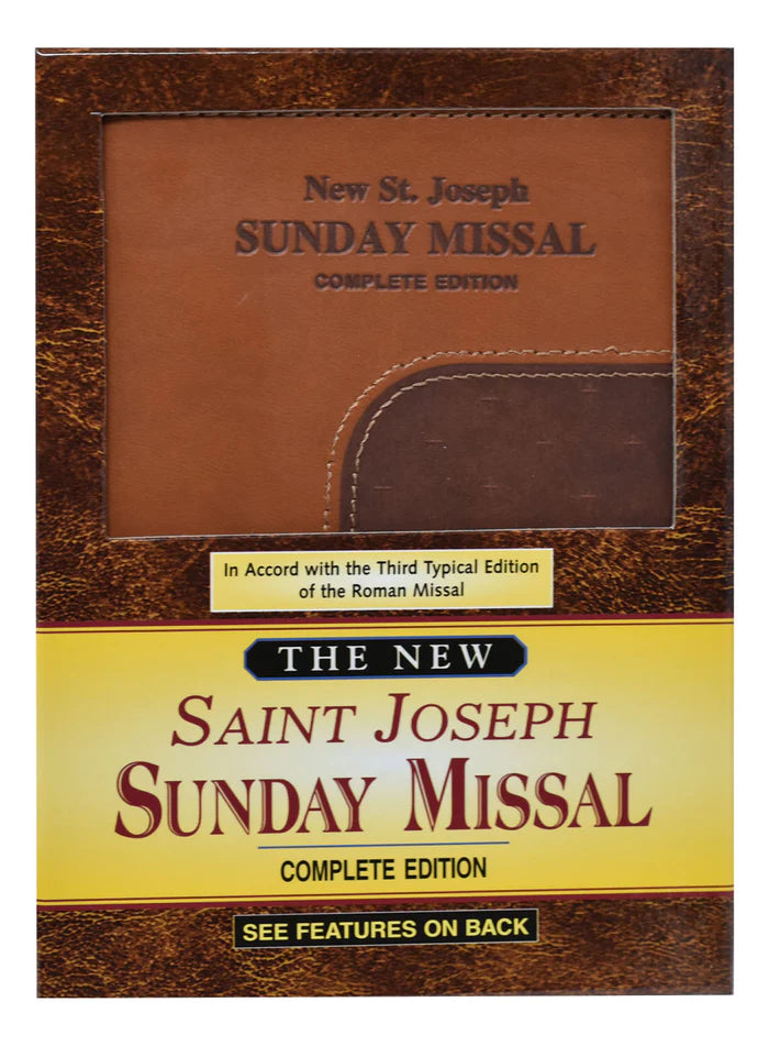 Book-Sunday Missal-New StJoseph-2ToneBrown