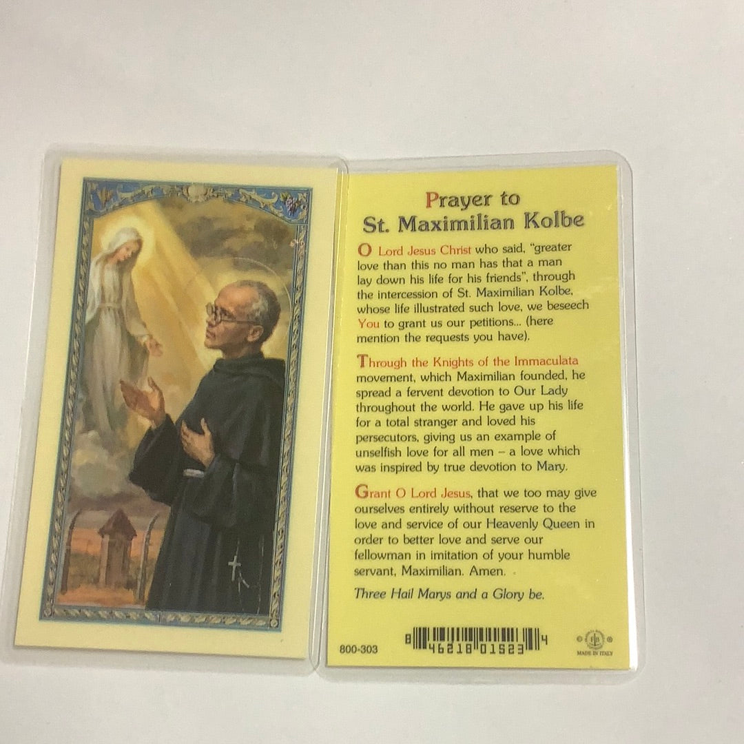 BM-laminated-St Maximilian Kolbe-800-303