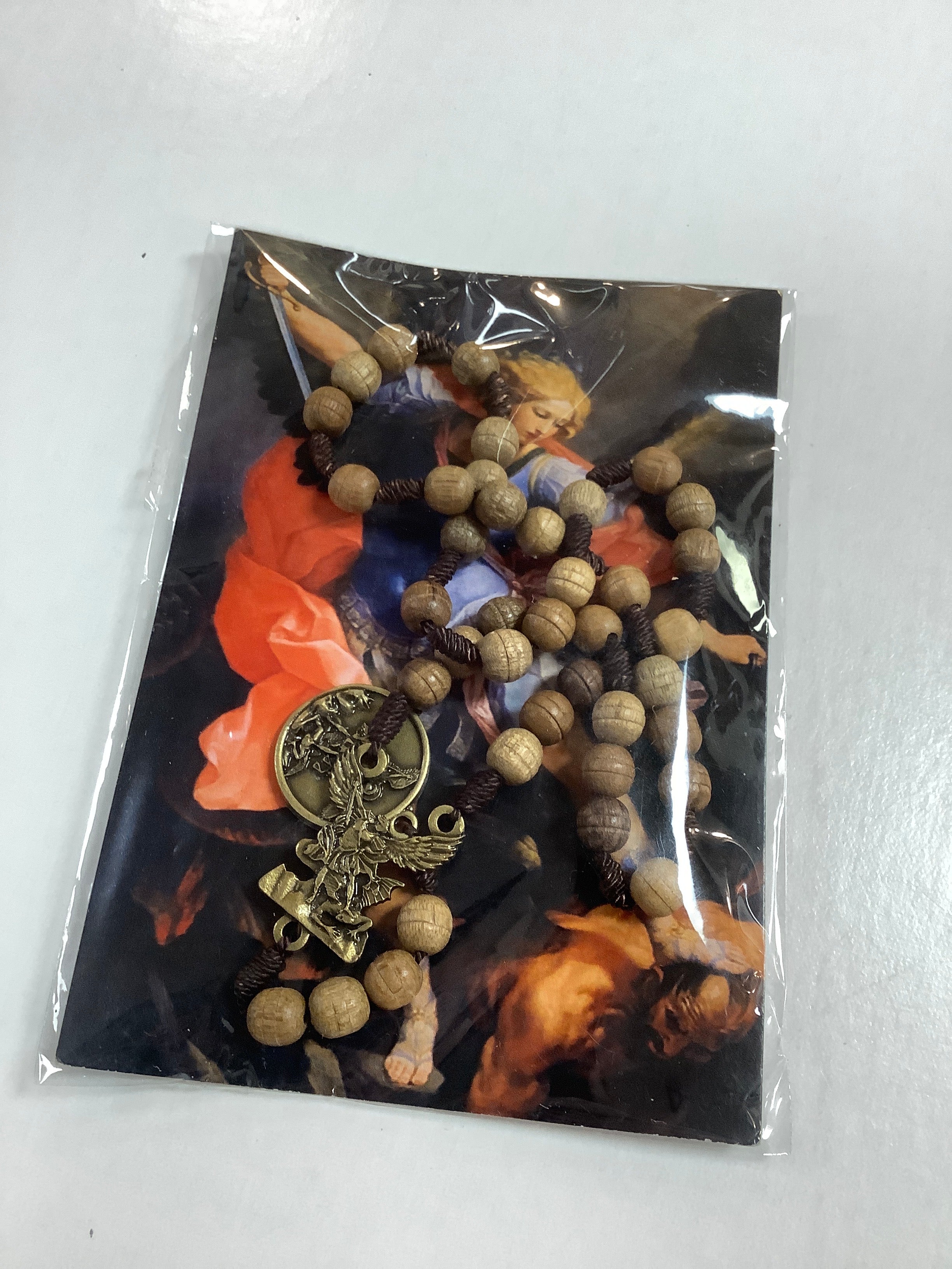 Rosary-St Michael-Wooden