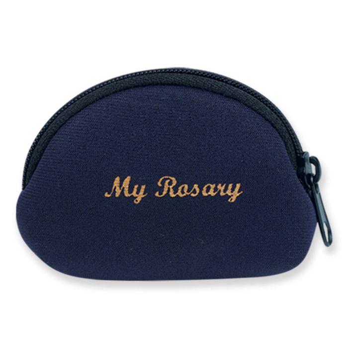 Rosary Case/Blue/Neoporene/Gold