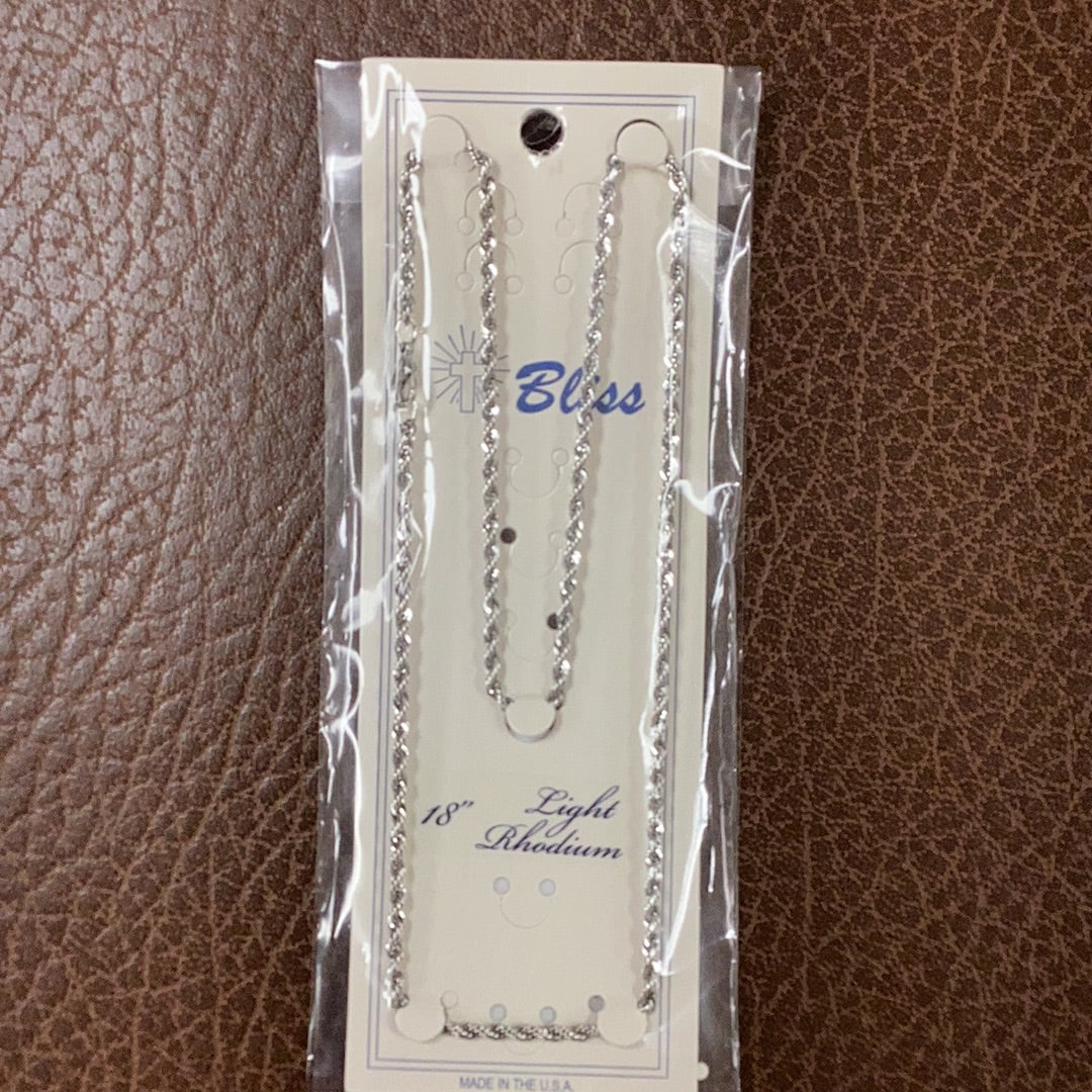 Chain-LRH-18"-French Rope-Lobster Claw Closure