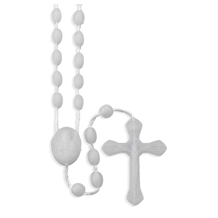 Rosary-Plastic-Corded-White-111WT