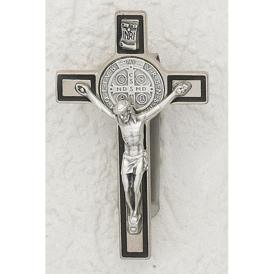 Visor Clip-St. Benedict Cross