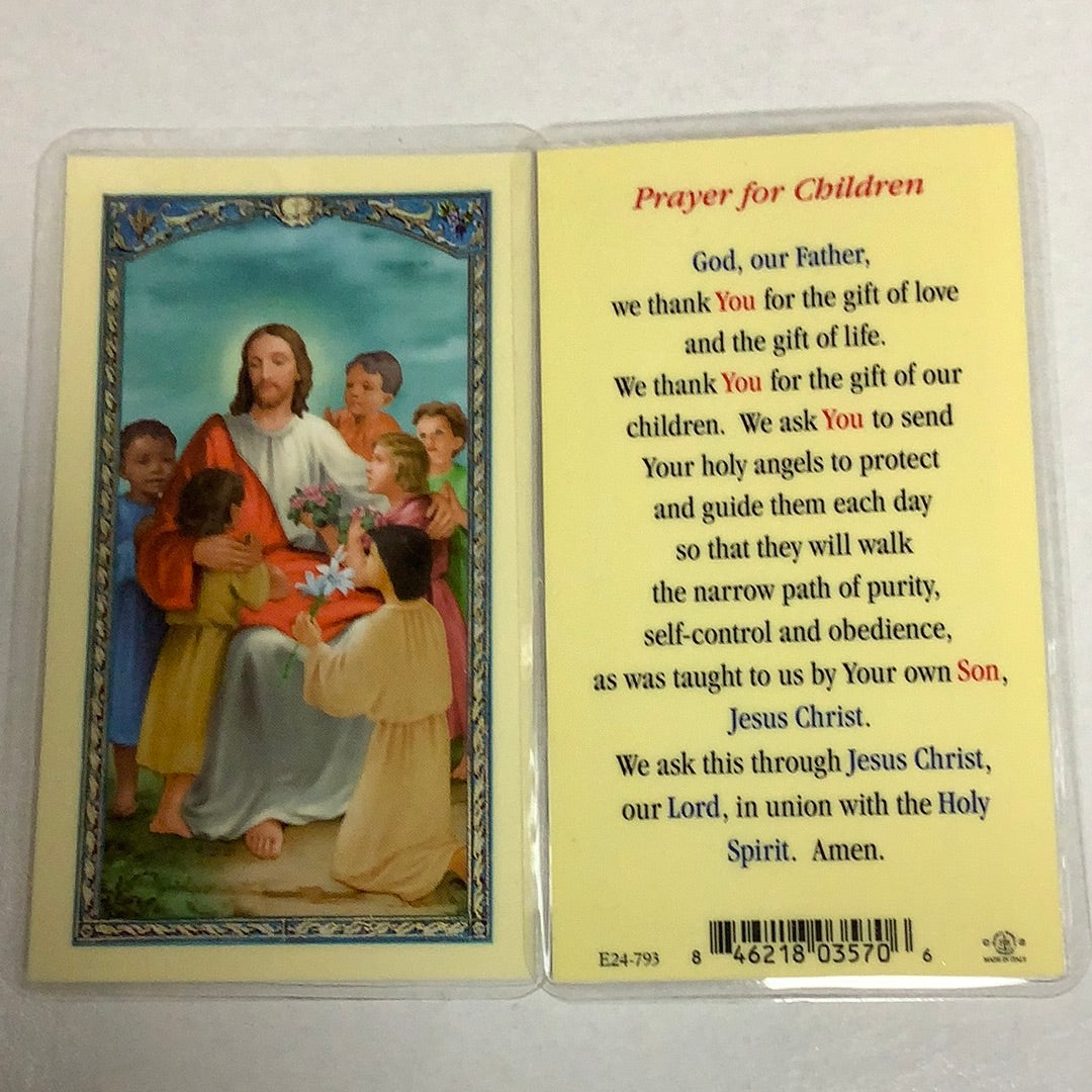 BM-laminated-Jesus with Children-E24-793