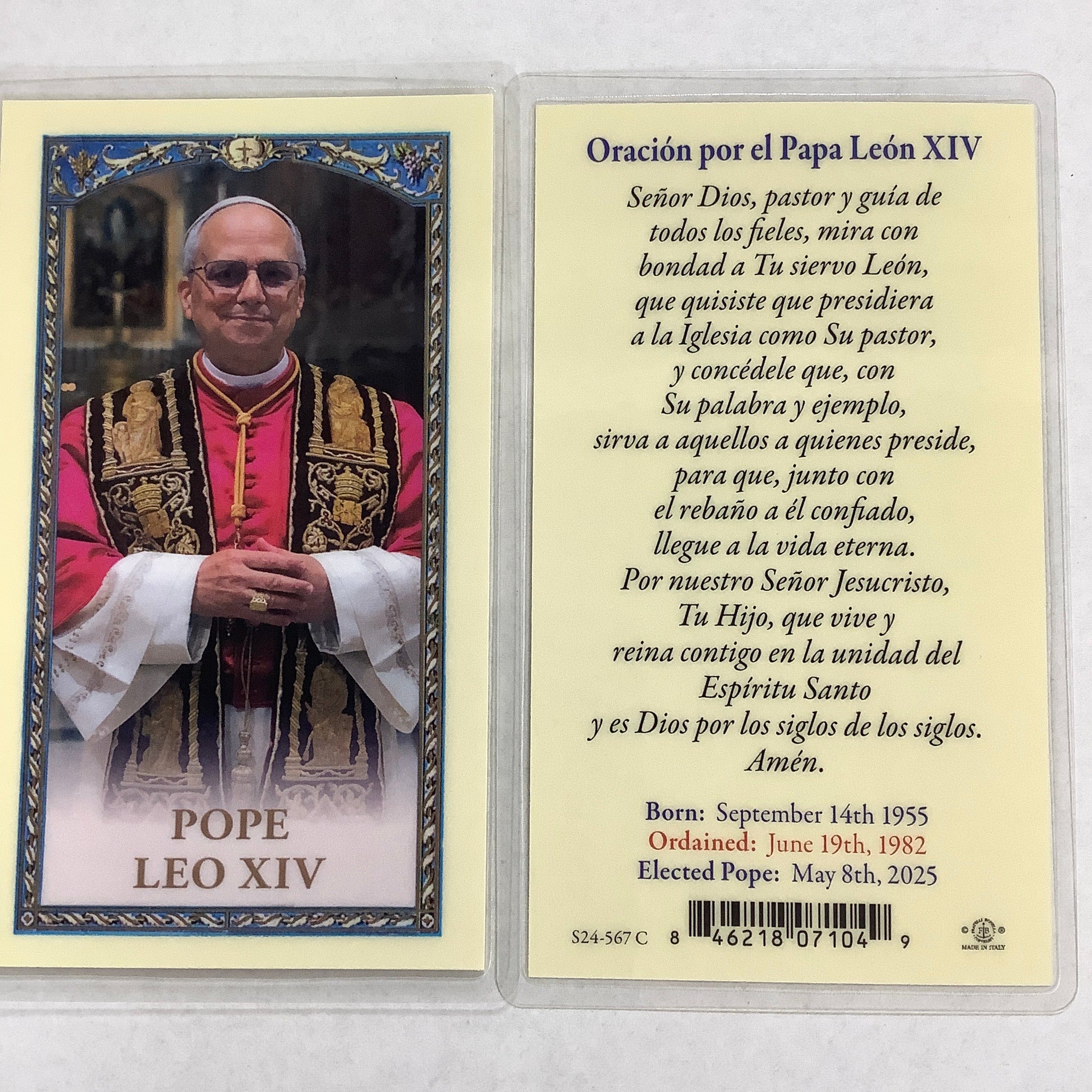 BM-laminated-Pope Leo XIV-Spanish