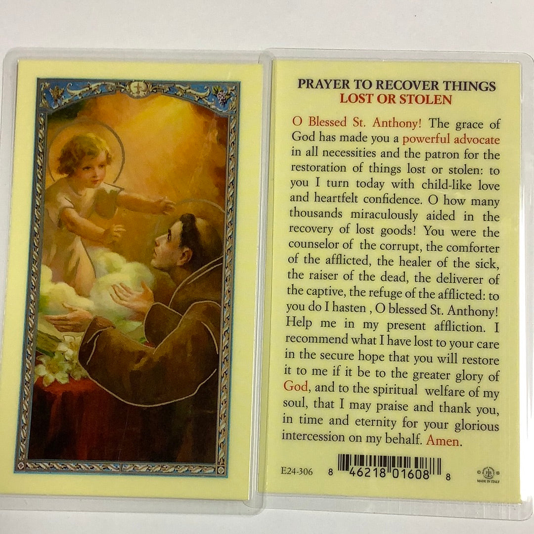 BM-laminated-St Anthony Recover Things-E24-306