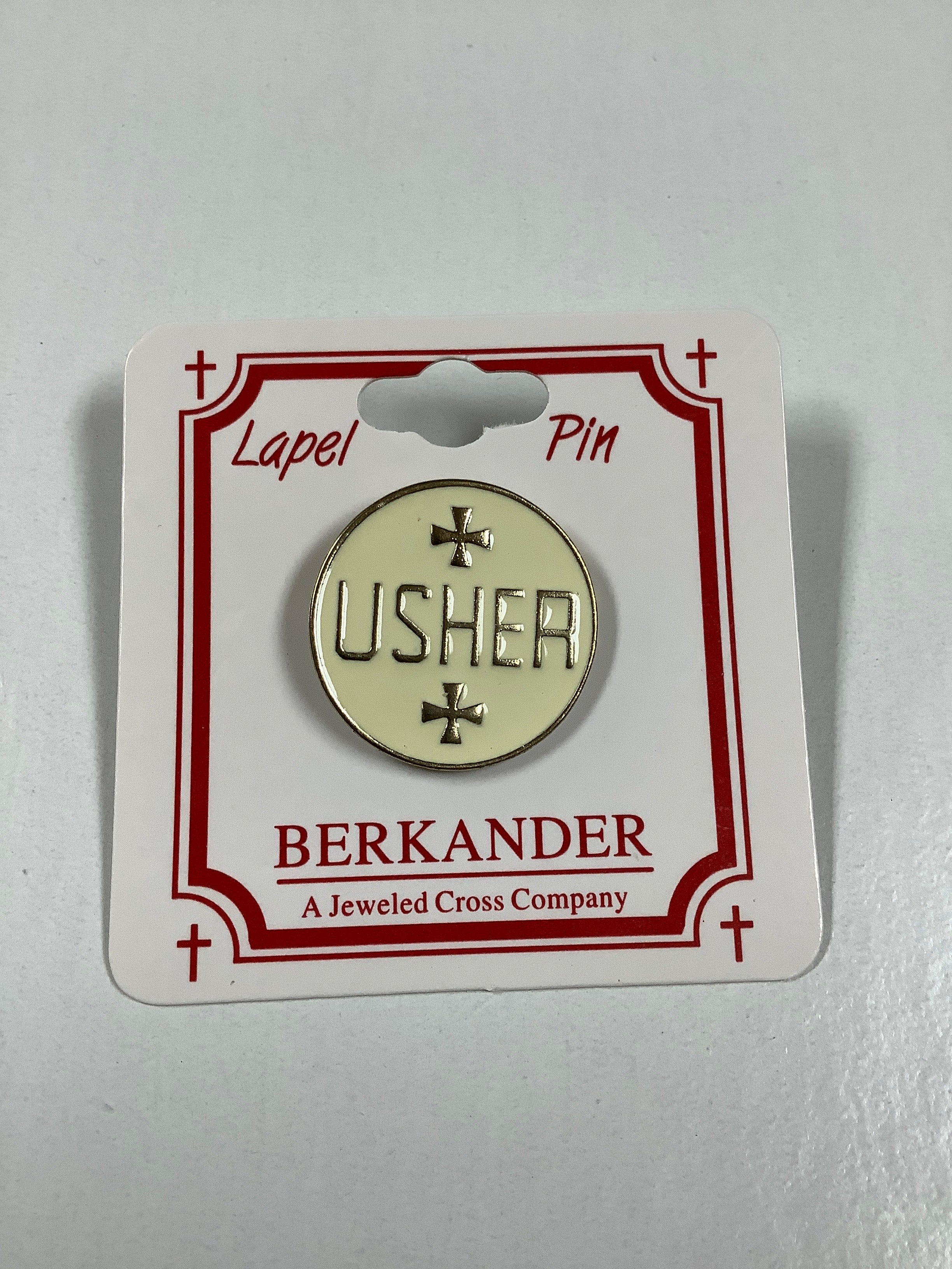 Usher Pin/White-Gold
