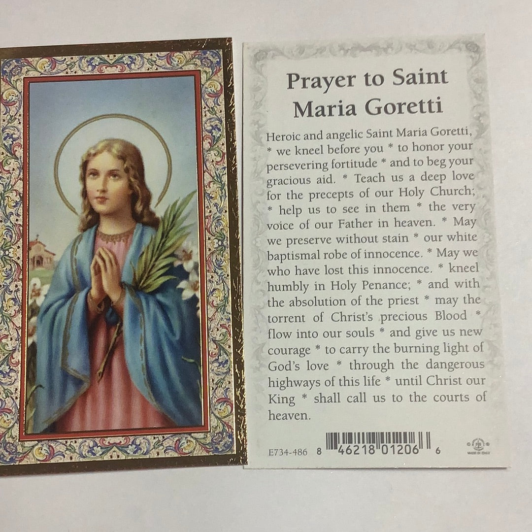 BM-gold-embossed-St Maria Goretti-E734-486