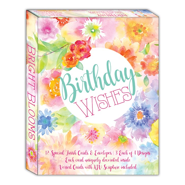 Boxed Cards-Birthday-Bright Blooms-12ct