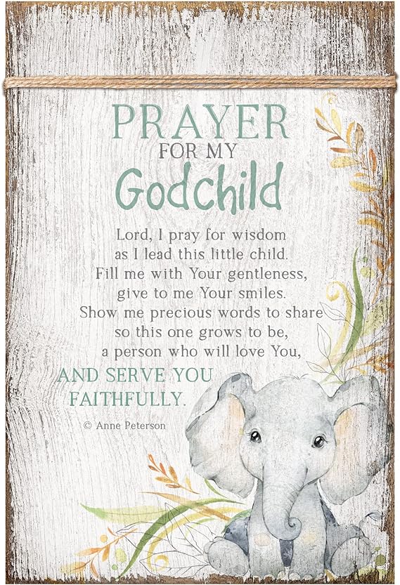 Plaque-Prayer For My Godchild