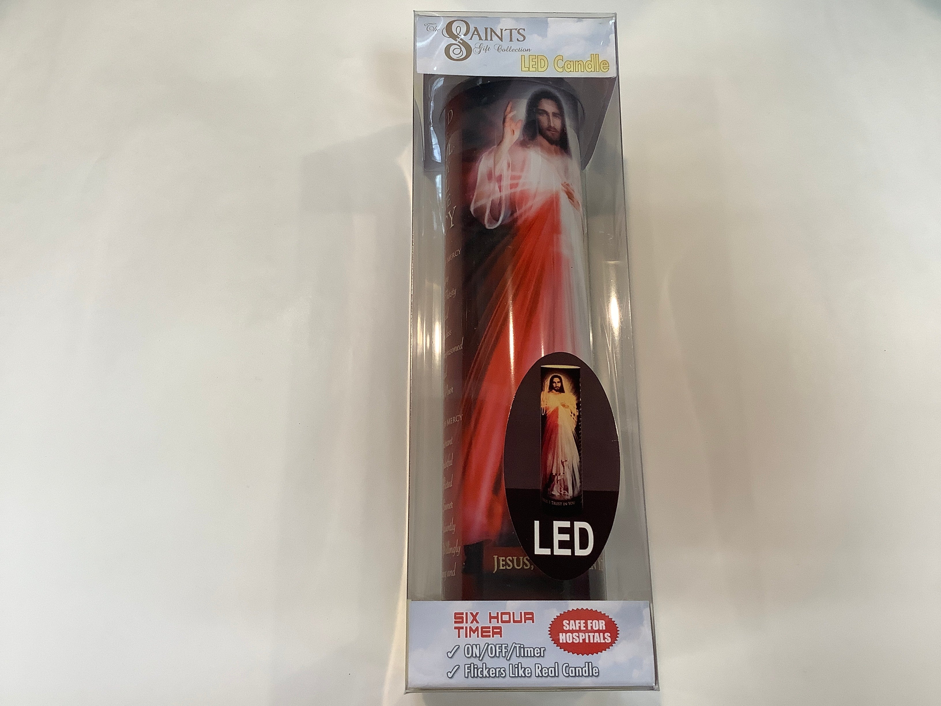 Candle-Saint Collection-Jesus I Trusted In You-2x8