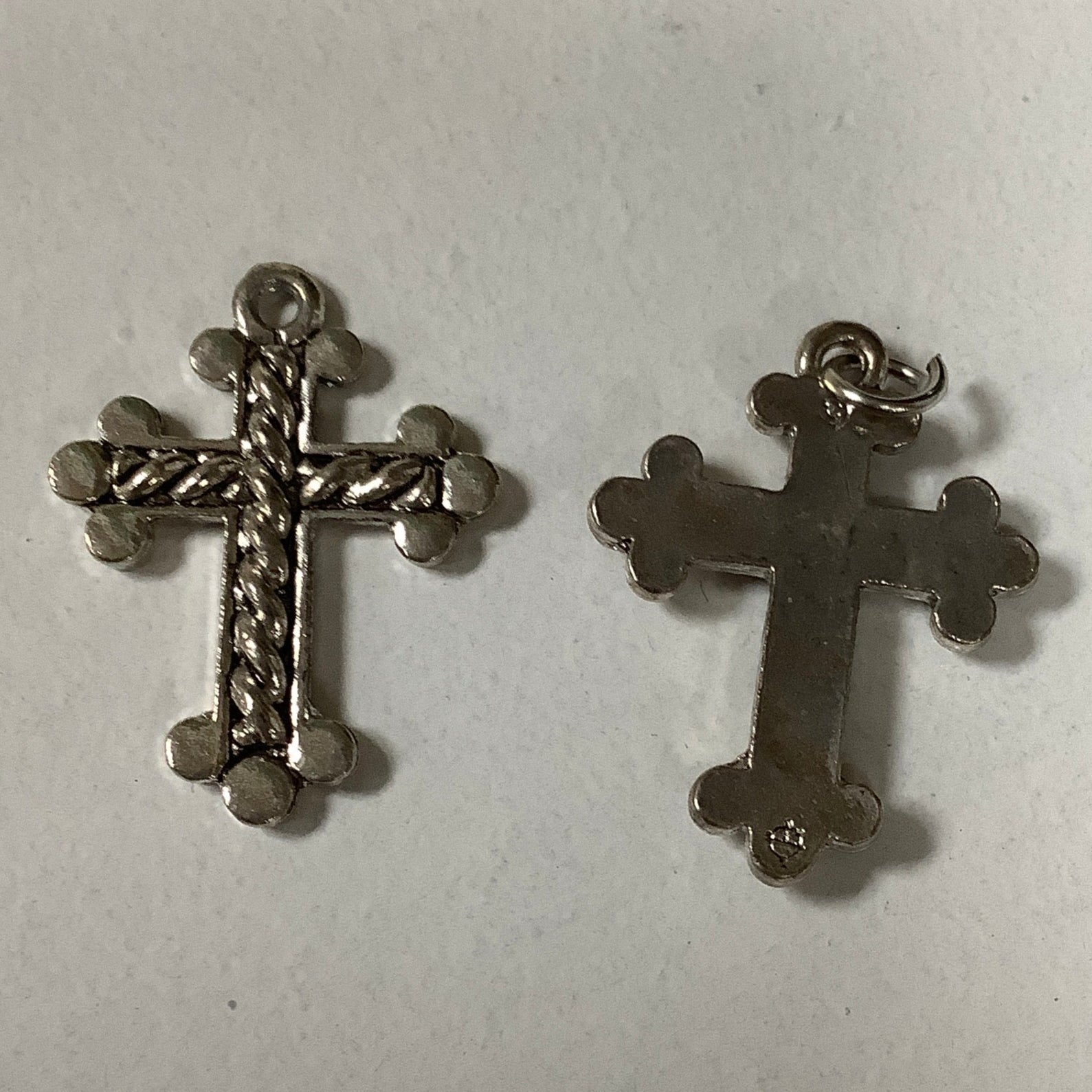 Charm/Pendant Cross/Matte Braid