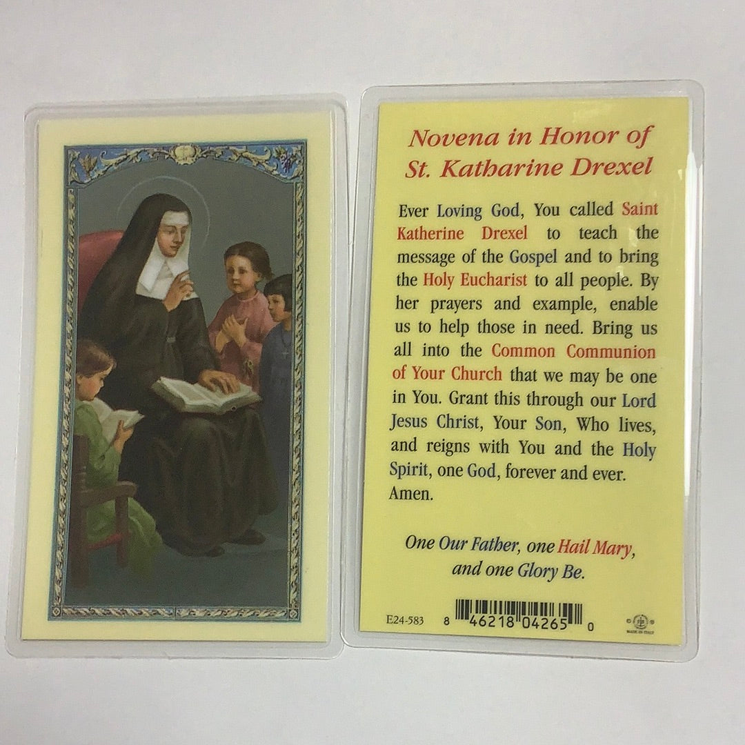 BM-laminated-St Katharine Drexel-E24-583