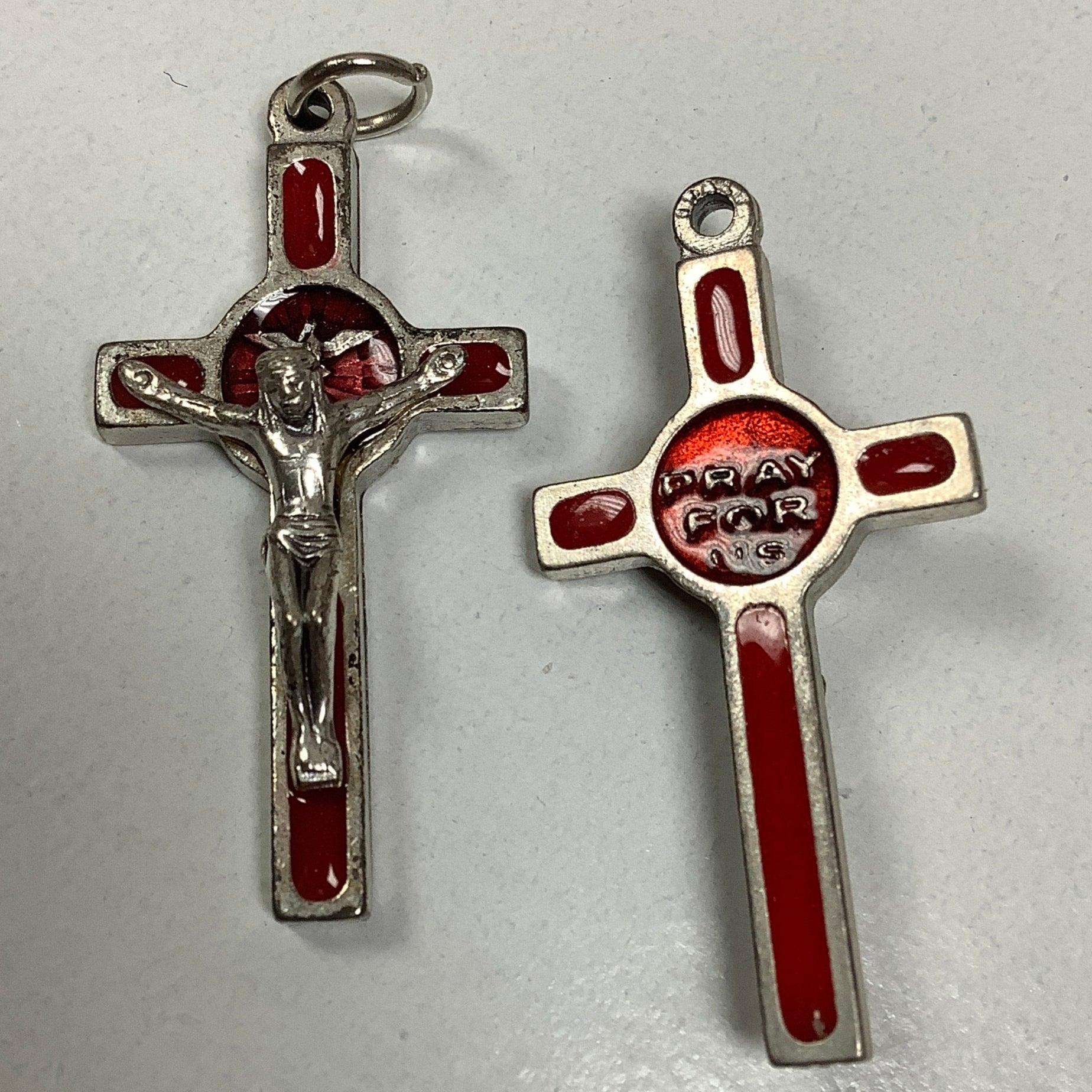 Crucifix\Medal\Red EnamCX19