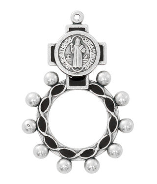 Rosary Ring-St Benedict-Black