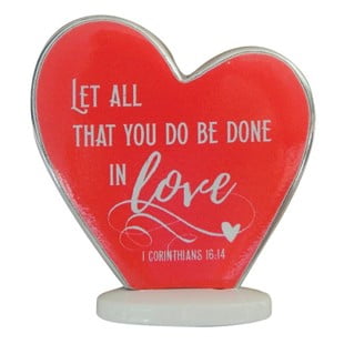 Standing Heart/With Card/1Corin