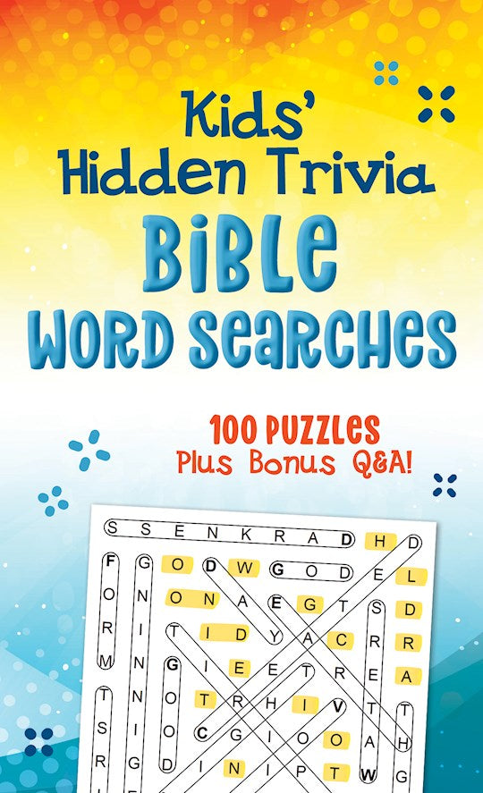 Book-Kids' Hidden Trivia Bible Word Searches-100 Puzzles