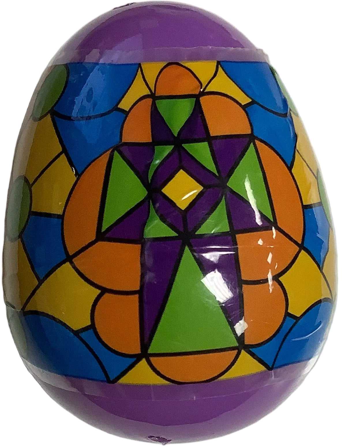 Easter Eggs-Plastic-Filled Stained Glass Bracelet-Asstd Colors