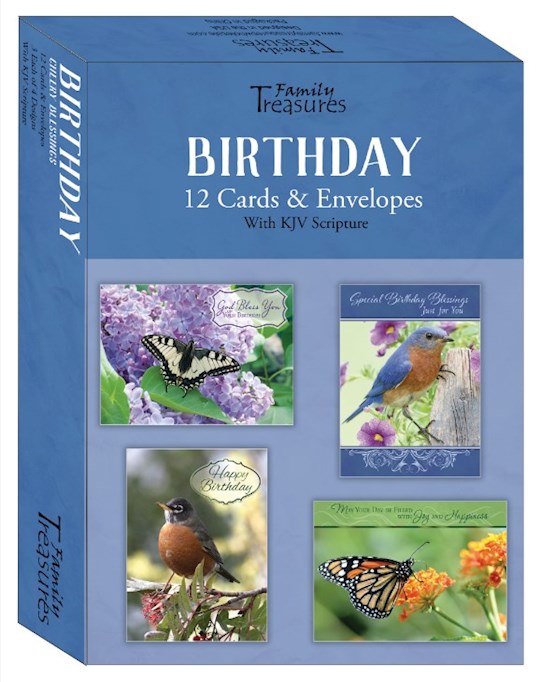 Boxed Cards-Birthday-Cheery Blessings-12ct