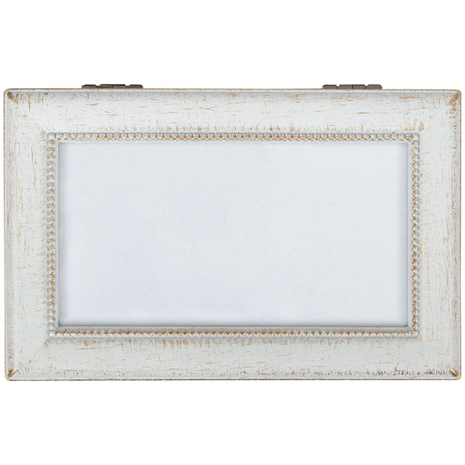 Music Box-Small Antique White Gold-Amazing Grace