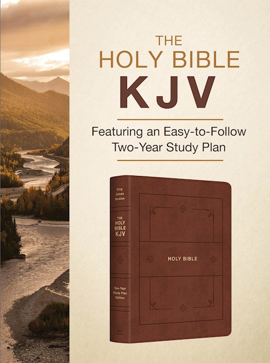 Bible-KJV-Cinnamon Gold-2yr Study Plan