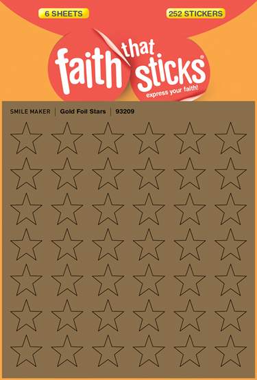 Stickers-Gold Foil Stars