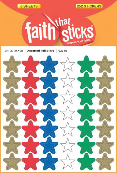 Stickers-Assorted Foil Stars