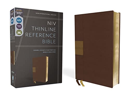 Bible-NIV-Brn-Leathersoft-Thinline-Reference