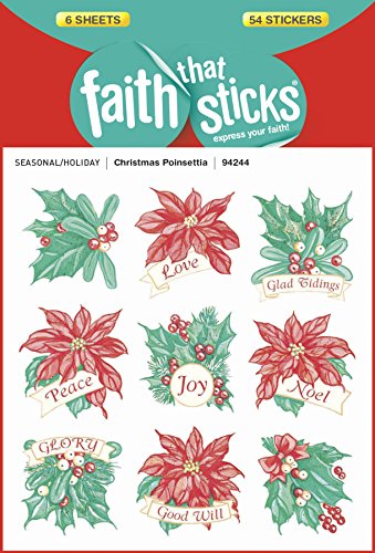 Stickers/Christmas Poinsettia-stickers