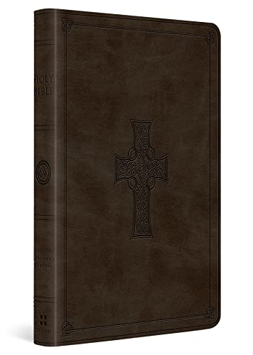 Bible-ESV-Cross Design-Thinline-Brown