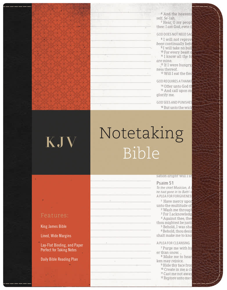 Bible-KJV-Notetaking-Black/Brown